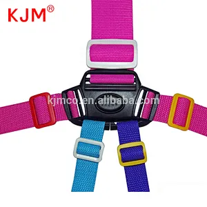 5 point belt lock multi way buckle stroller Seat belt harness safety strap