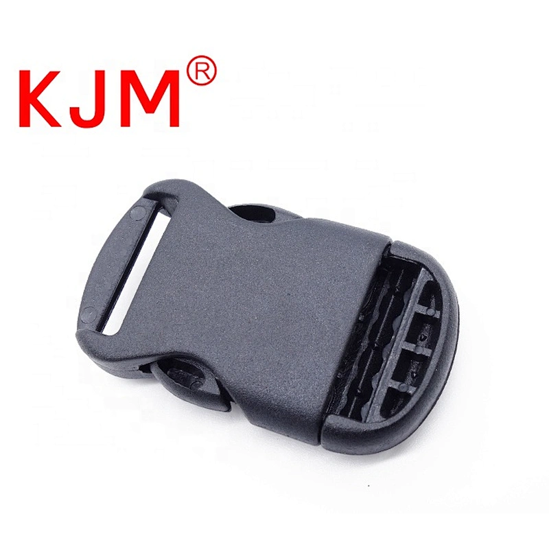 KJM Black POM Plastic Laptop Backpack Strap Cennect Buckle Clip with Reflect