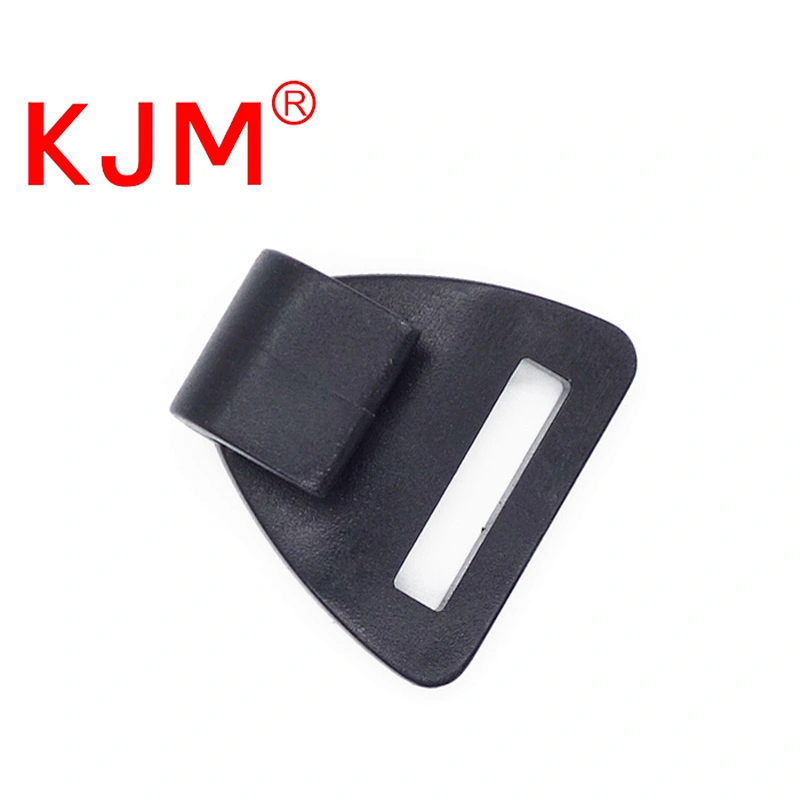 KJM hot sale durable POM 1 inch plastic black mini hooks for strap belt bag suitcase