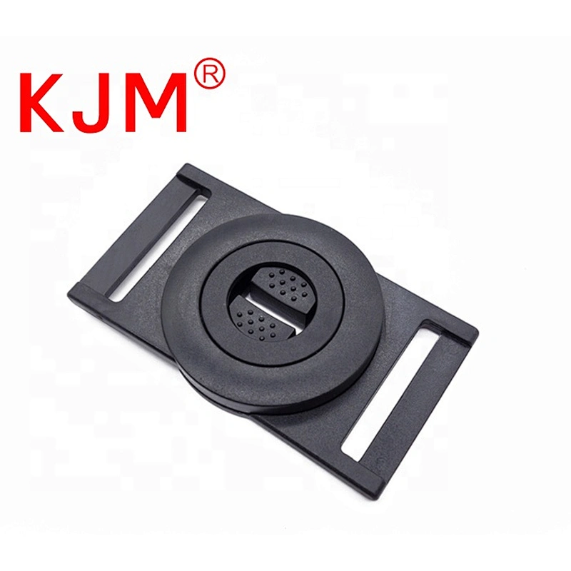 High quality 38mm black custom POM plastic strap belt front release buckle for backpack bag luggage
