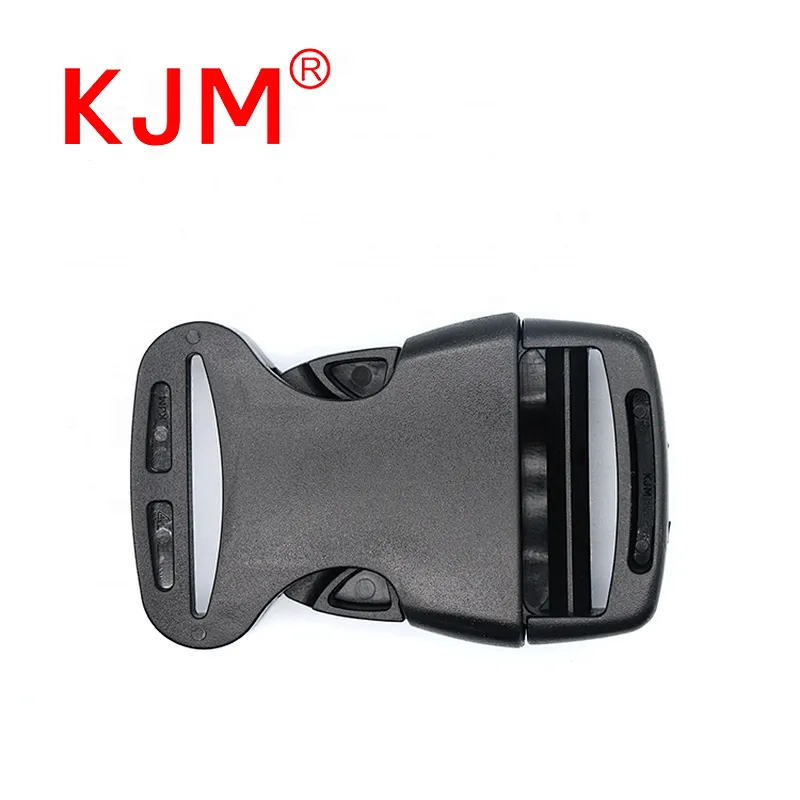 OEM Black Eco-friendly Plastic Contoured Side Release Buckle for School Bag or Backpack