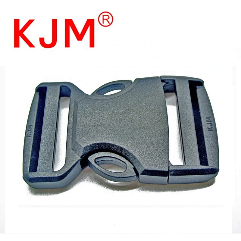 Custom logo Adjuster side quick release strap belt buckles plastic buckle for bag