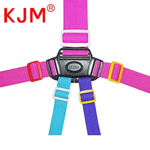 Customized hot sale kids safety seat belt five-point safe belt 5 point buckle for baby pram/stroller