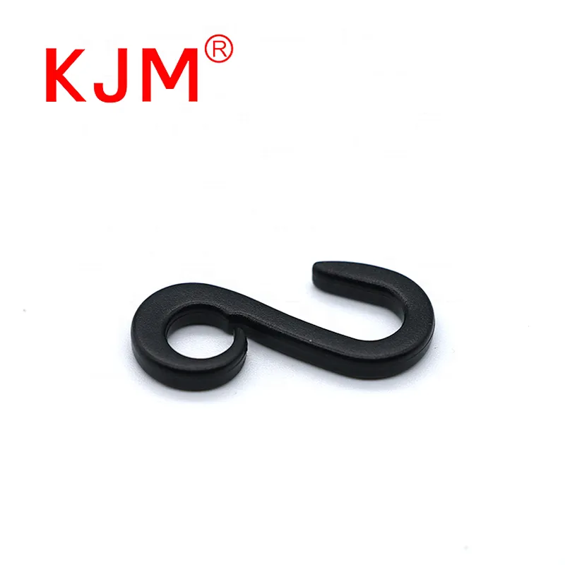 Wholesale Mini Plastic Black J-shape Hook for Baby Carrier Stroller