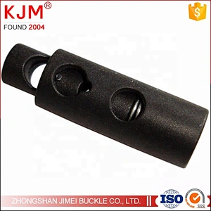 6mm Plastic bag spring loaded cord lock cord adjuster
