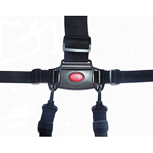 KJM 5 Point Plastic Strap Buckle Safety Harness with Belt Hook For Baby Stroller Pram Child Highchair