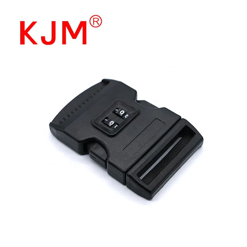 50mm OEM Plastic Side Release Password Combination Buckle for Trolley/Luggage