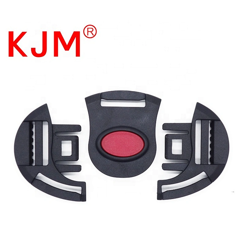 KJM Wholesale 5 Point Harness Strap Center Release Plastic Stroller Buckle for Baby High Chair