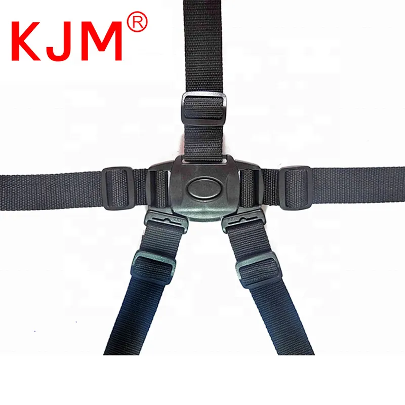 Plastic baby car belt stroller seat belt 5 way buckle