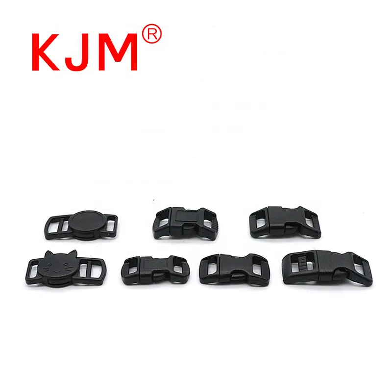 KJM durable 10mm breakaway buckle adjustable plastic clasp quick side release buckle for camera strap