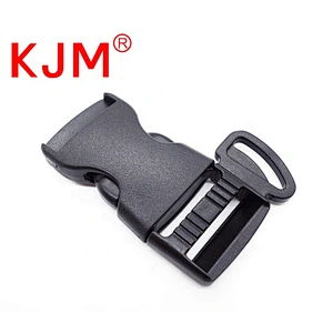 KJM 25mm Quick Side Release Buckle with Loop for Travel Backpack Travel Buckle