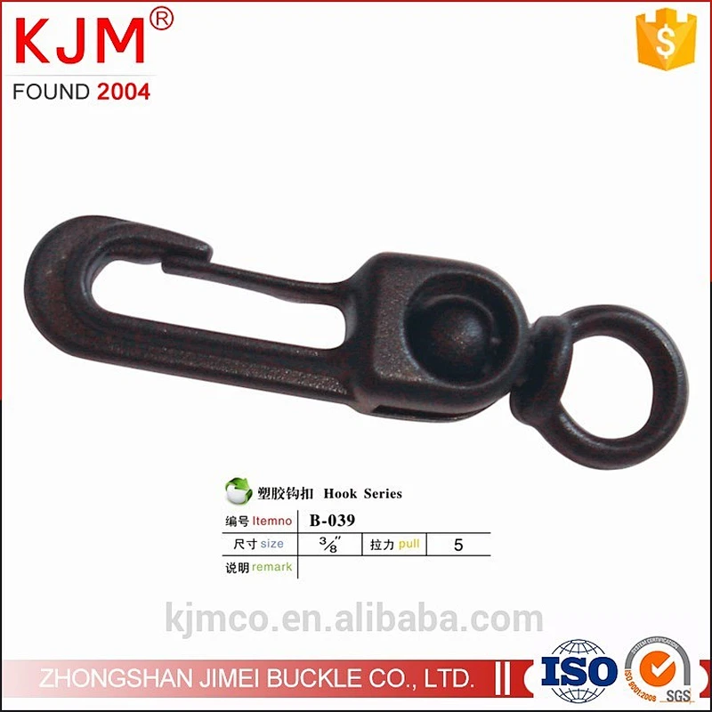 Factory plastic rotate 360 degrees snap swivel hook for backpack and out door bag