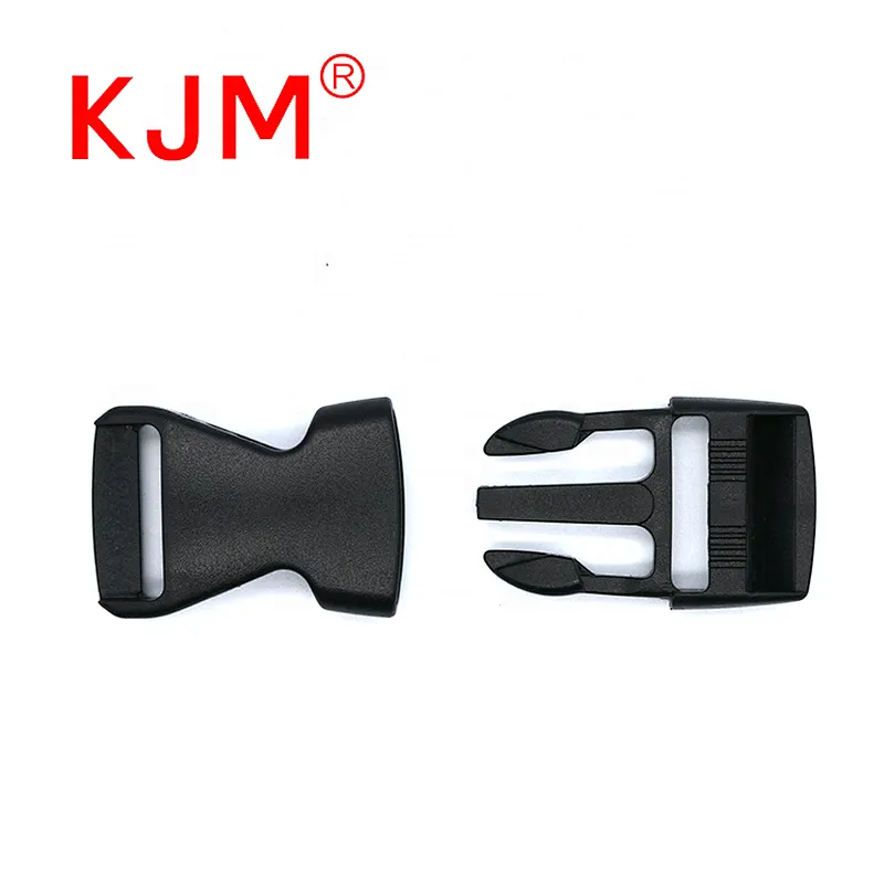 Factory POM adjustable plastic safety belt side release buckle for baby carrier mom bags