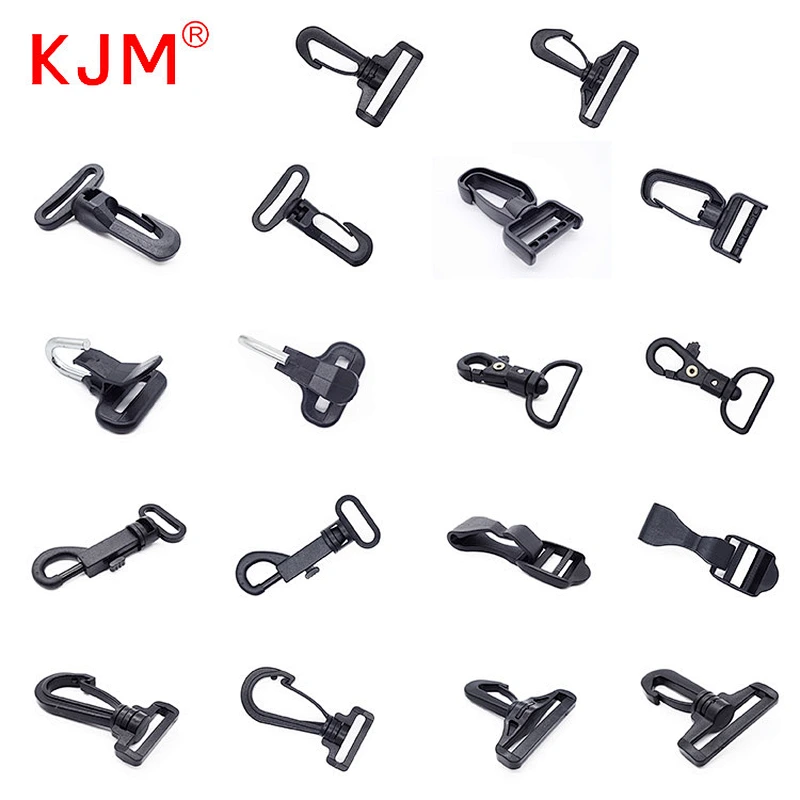 Factory OEM POM snap clip hooks strap belt hooks rotary plastic swivel snap buckle hook