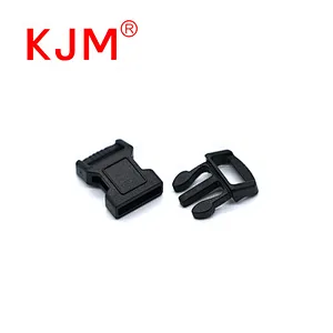 KJM durable 10mm breakaway buckle adjustable plastic clasp quick side release buckle for camera strap