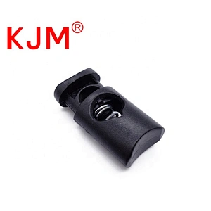 KJM China Supply POM Plastic Spring Cord Lock Toggle Stopper for Bag or Garment
