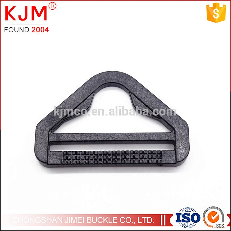 Bag backpack webbing plastic triangle ring with belt loop strap slider buckle