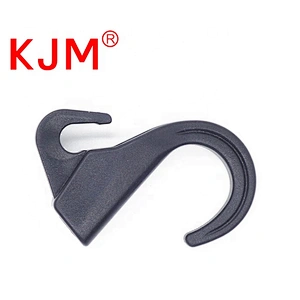 KJM Hot Sale  Small  POM Plastic Black Mini Hanging Hook for Tent