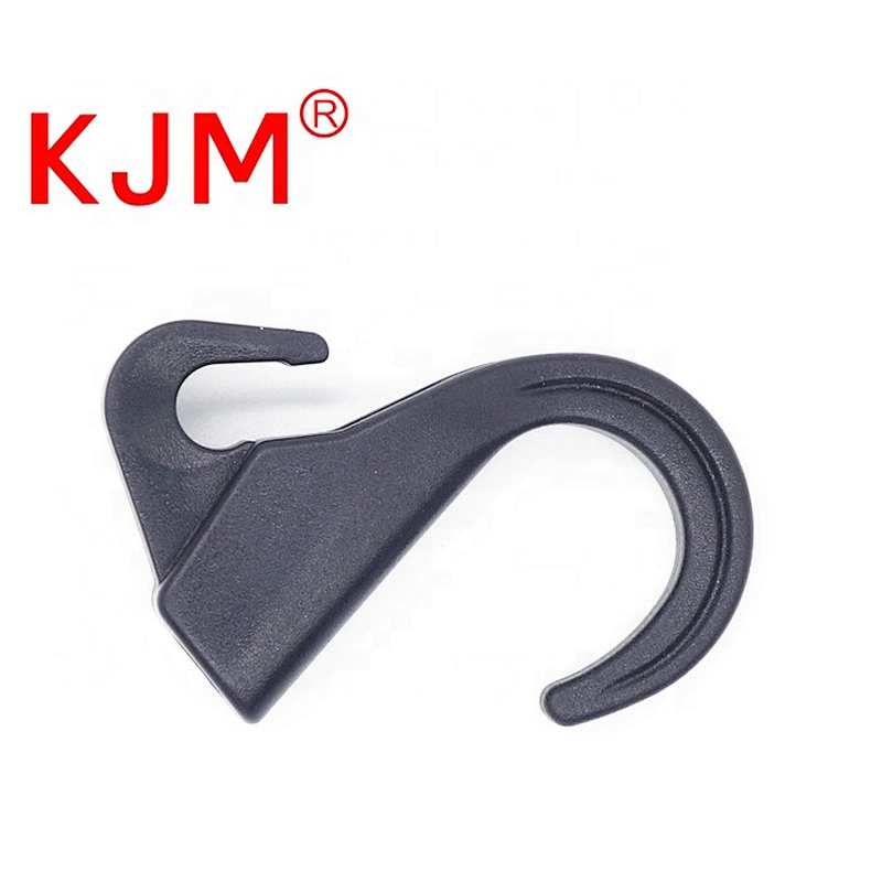 KJM Hot Sale  Small  POM Plastic Black Mini Hanging Hook for Tent