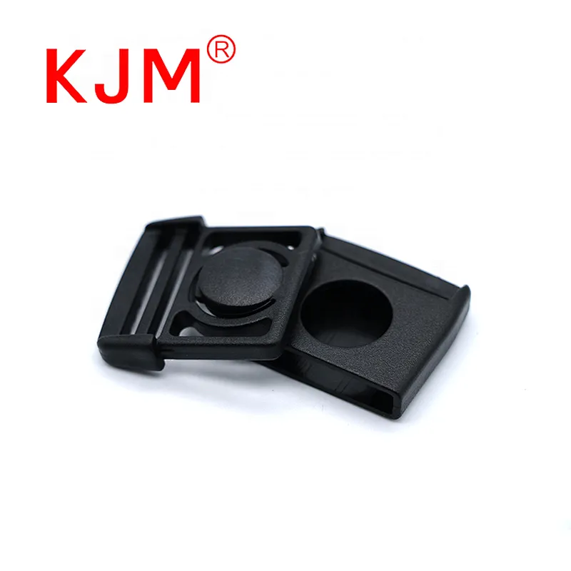 Plastic Side Release Buckles Center Safe Buckles Backpack Black