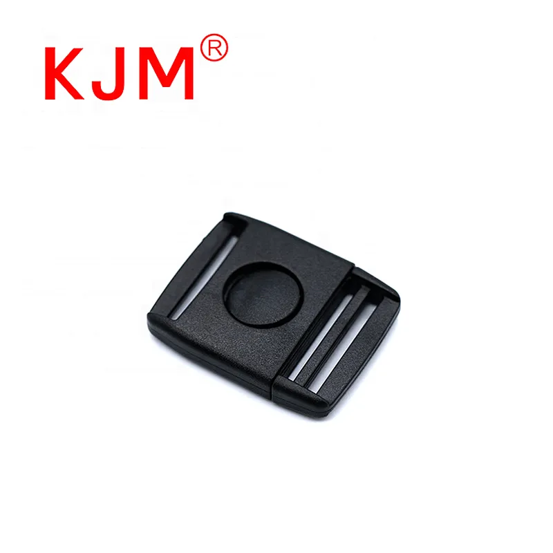 Plastic Side Release Buckles Center Safe Buckles Backpack Black