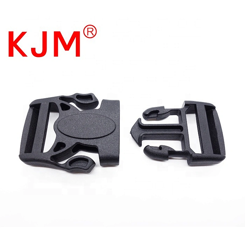 KJM Wholesale Black Plastic Side Release Strap Buckle for Camera Bag and Hiking Backpack