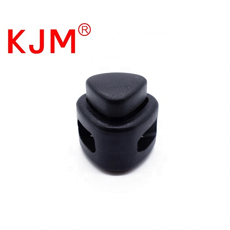 Round stopper backpack drawstring cord lock plastic buckle toggle stopper