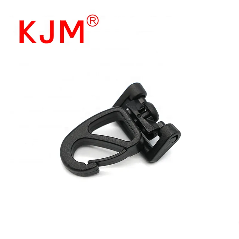 Bag Clasps Lobster Swivel Trigger Clips Bag G Hook Plastic Snap Hook Black Swivel Clip