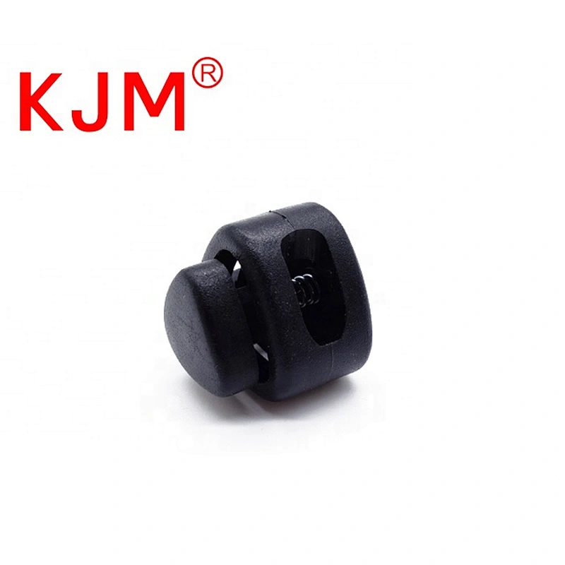 Round stopper backpack drawstring cord lock plastic buckle toggle stopper