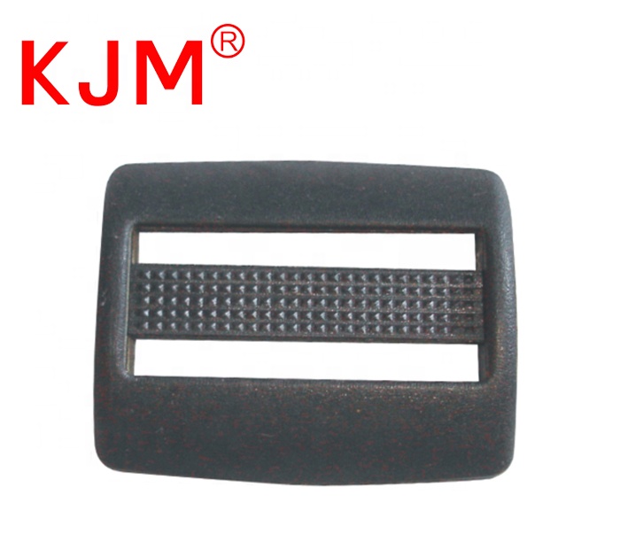 KJM Hot Sale Black Adjusted Buckle Plastic 3 Bar Slides Buckles for Webbing