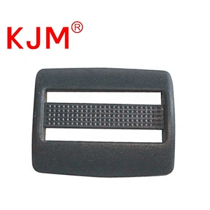 KJM Hot Sale Black Adjusted Buckle Plastic 3 Bar Slides Buckles for Webbing
