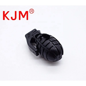 Wholesale Backpack Garment Accessories Hand Grenade Shape Cord Lock Toggle Stopper Plastic