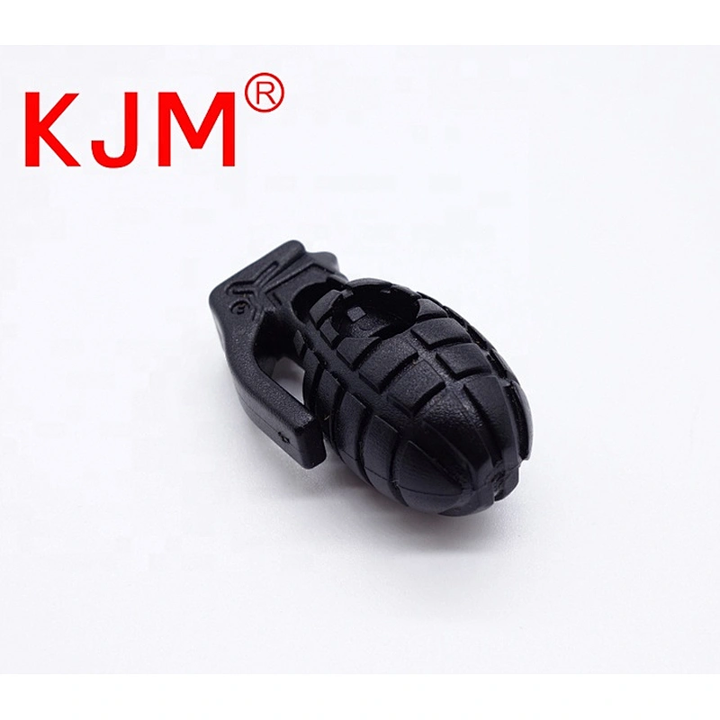 Wholesale Backpack Garment Accessories Hand Grenade Shape Cord Lock Toggle Stopper Plastic