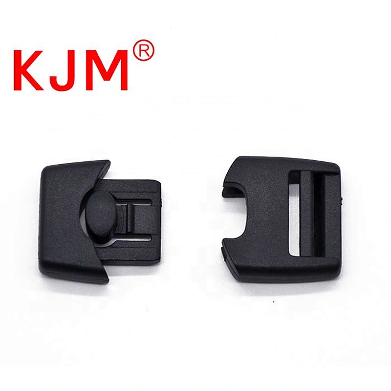 KJM front release plastic press insert buckle for waist bag luggage strap fixing