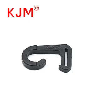 Factory Price Backpack Accessories 10mm Webbing Small Flat Plastic Hanging J Hook