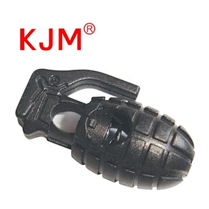 Wholesale Backpack Garment Accessories Hand Grenade Shape Cord Lock Toggle Stopper Plastic