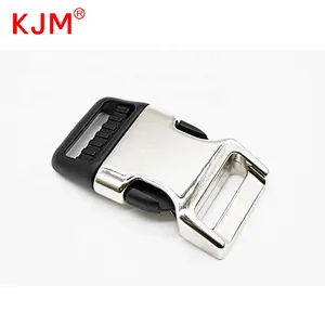 KJM Strong Pull Quick Side Release Metal Buckle for Dog Collar