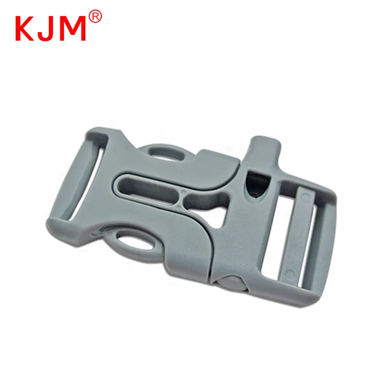 OEM Plastic Adjustable Side Release Paracord Bracelet Buckle with Whistle