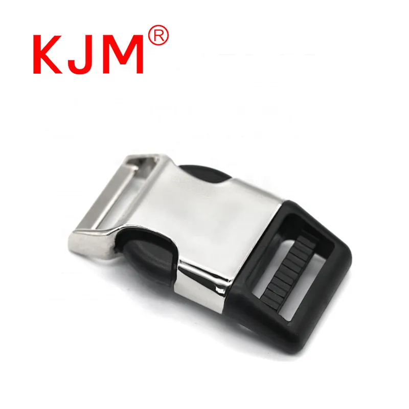 KJM Plastic Metal Dog Harness Leash Buckle Quick Release Clip For Pet Collar