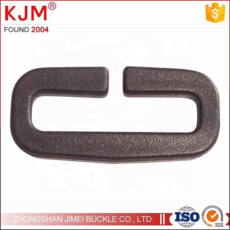 Plastic square ring loop for handbag strap