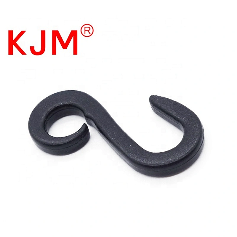 Wholesale Mini Plastic Black J-shape Hook for Baby Carrier Stroller