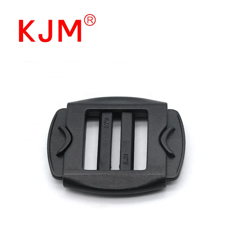 KJM Original Factory 25mm Plastic Double Regulation Strap Adjuster Ladder Lock Buckle Backrest Clip for Baby Carriage