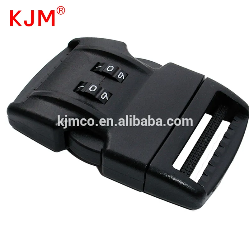 In stock luggage 1.5 inch combination lock plastic quick side release buckle