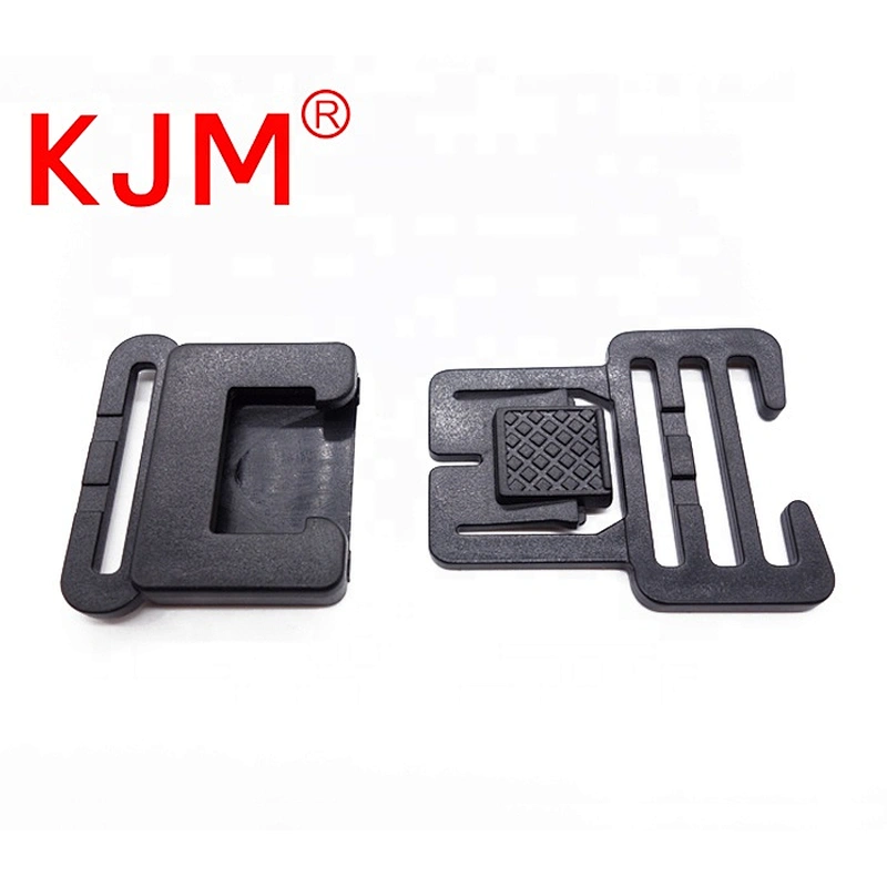 Factory plastic POM front press side release buckle for tags rope