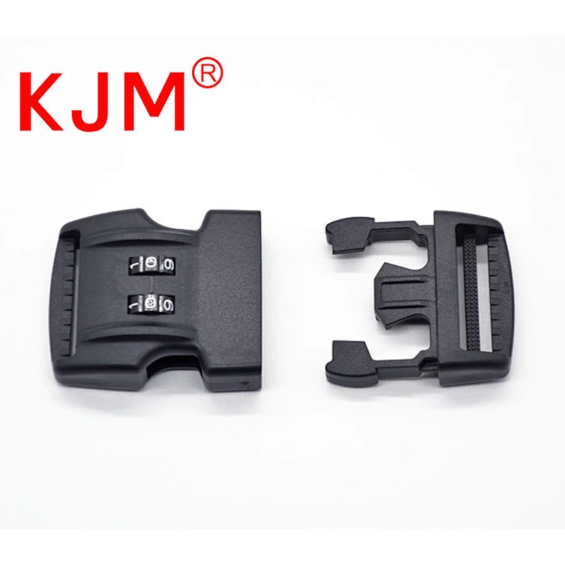 In stock luggage 1.5 inch combination lock plastic quick side release buckle