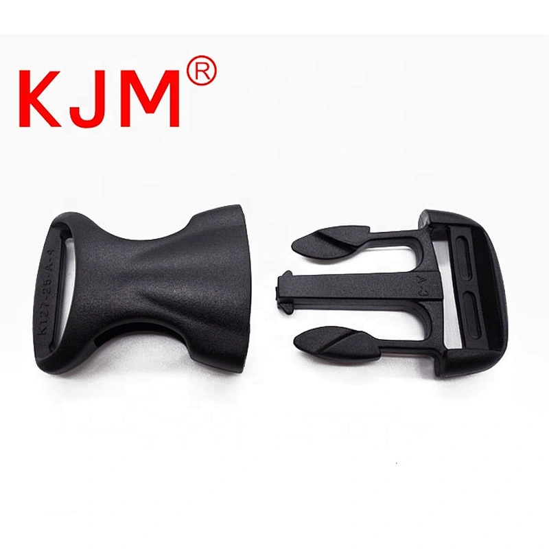 KJM adjuster buckles Black custom POM plastic side release buckle for camera straps