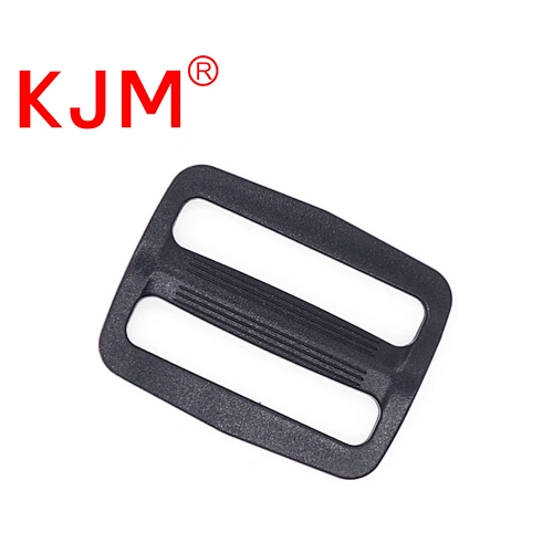 KJM Hot Sale Black Adjusted Buckle Plastic 3 Bar Slides Buckles for Webbing
