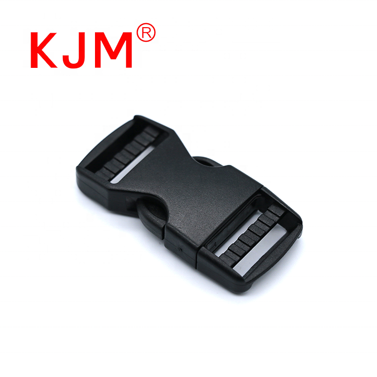 KJM durable Plastic adjustable quick side release buckle for backpack camera bag