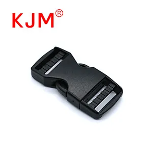 KJM durable Plastic adjustable quick side release buckle for backpack camera bag