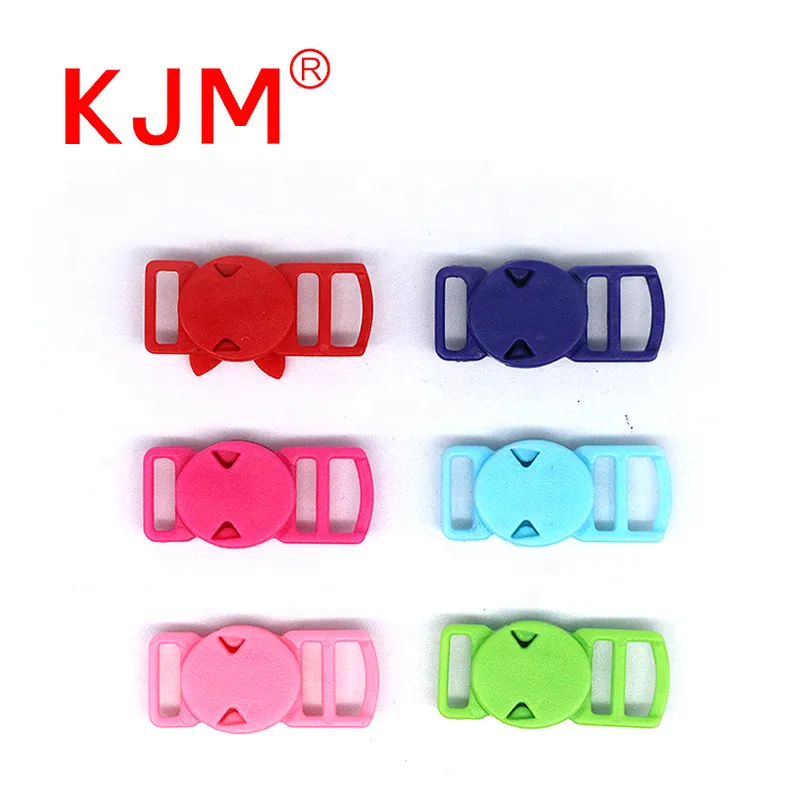 KJM Customized Color 10mm 5KG Quick Release Plastic Safety Breakaway Buckle for Cat Collar